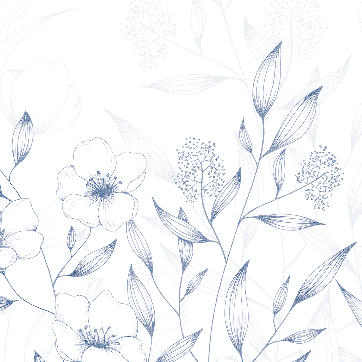 Papier peint panoramique Printemps - Collection Lulu au crayon - Acte-Deco