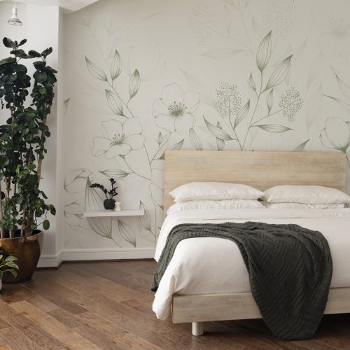 Panoramic wallpaper Spring - Lulu au crayon collection Acte-Deco