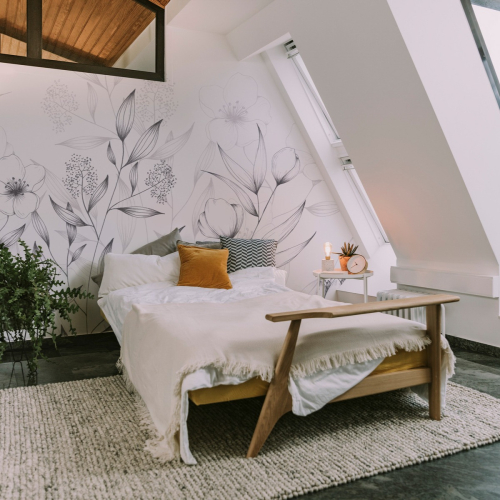 Panoramic wallpaper Spring - Lulu au crayon collection Acte-Deco
