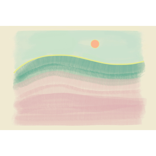 Papier peint panoramique Paysage Vaporeux - Collection Blanche Daramir - Acte-Deco