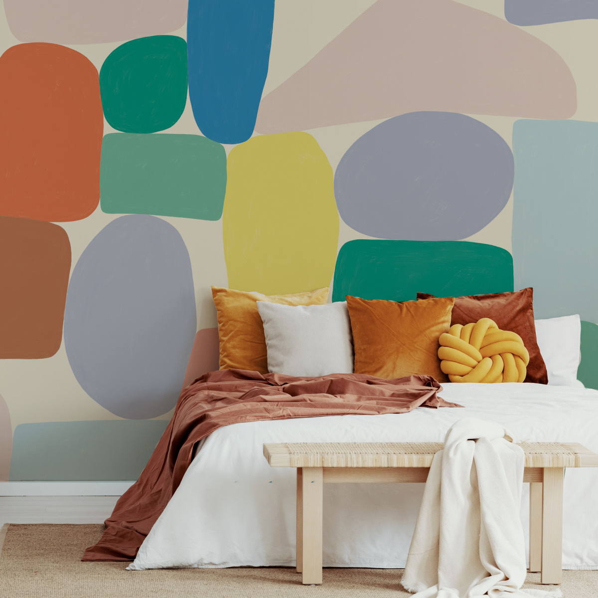Papier peint panoramique Equilibre - Collection Blanche Daramir - Acte-Deco