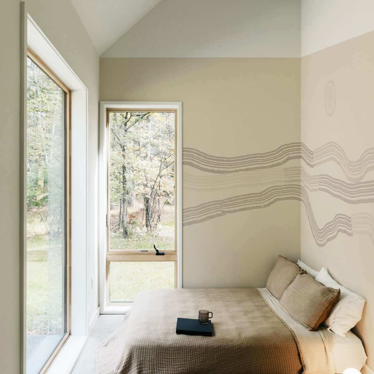 Papier peint panoramique Paysage graphique - Collection Blanche Daramir - Acte-Deco