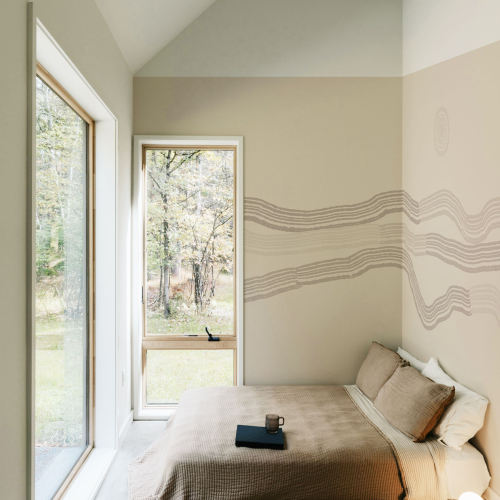 Papier peint panoramique Paysage graphique - Collection Blanche Daramir - Acte-Deco