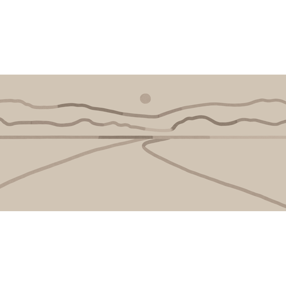 Papier peint panoramique Horizon - Collection Blanche Daramir - Acte-Deco