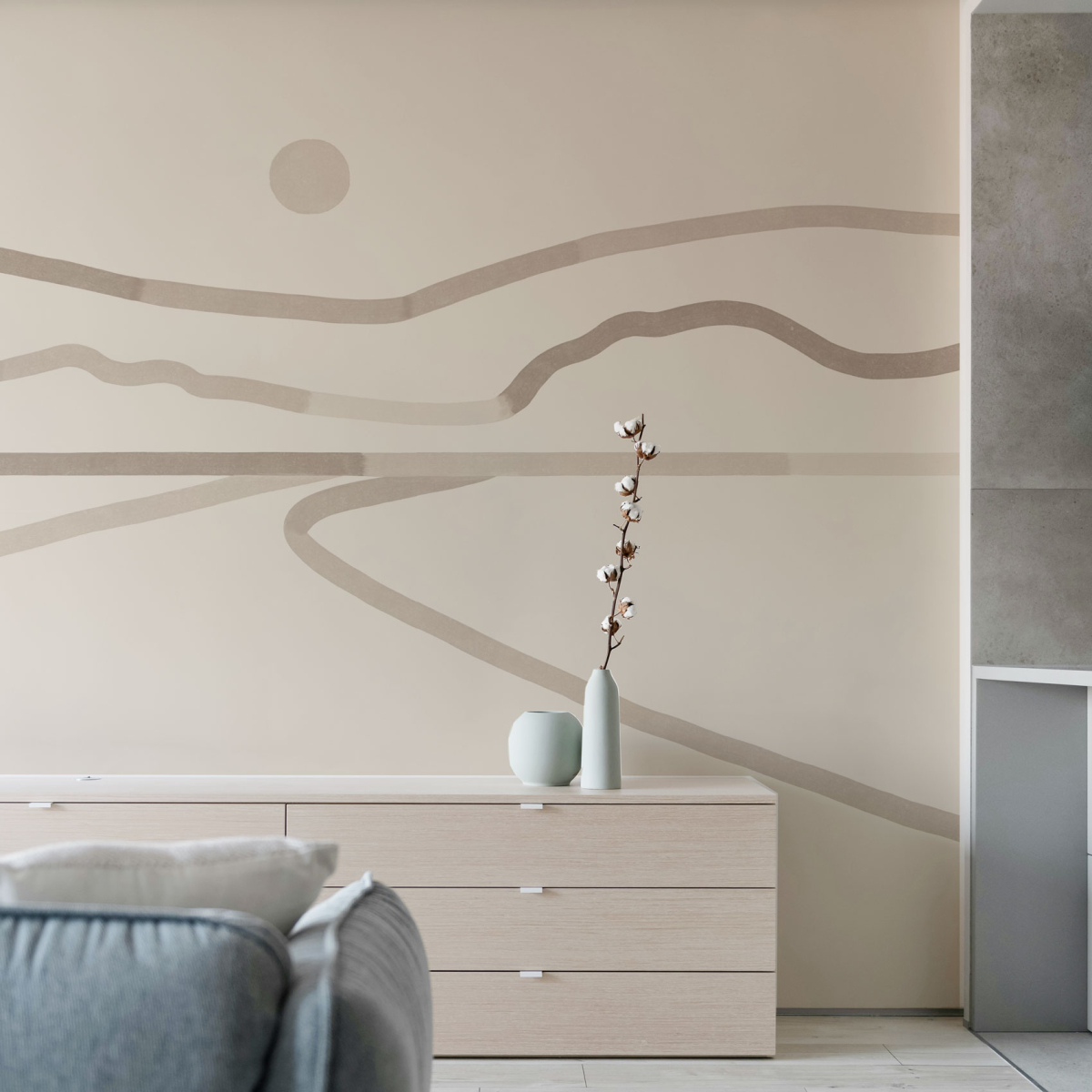 Papier peint panoramique Horizon - Collection Blanche Daramir - Acte-Deco