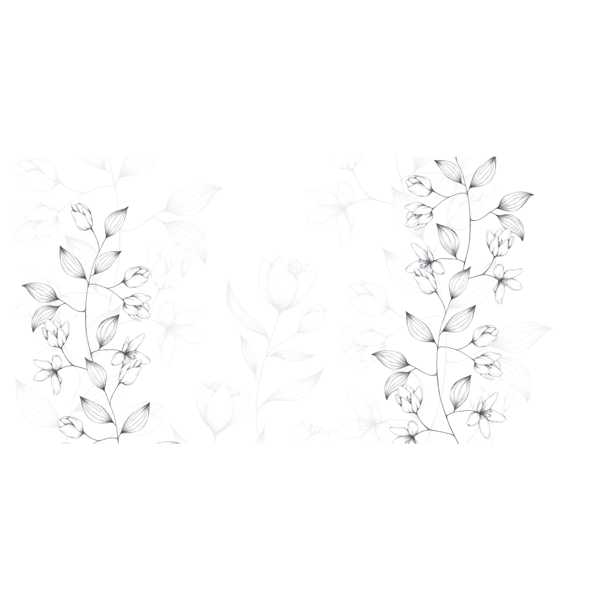Printemps panoramic wallpaper - Lulu au crayon collection Acte-Deco