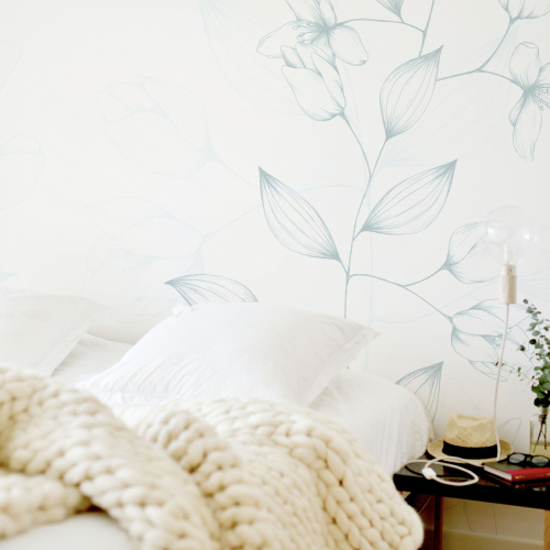 Printemps panoramic wallpaper - Lulu au crayon collection Acte-Deco