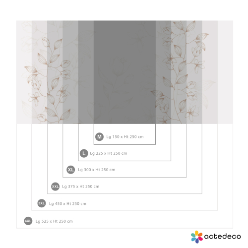 Printemps panoramic wallpaper - Lulu au crayon collection Acte-Deco
