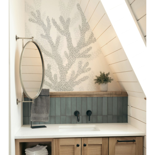 Printemps panoramic wallpaper - Lulu au crayon collection Acte-Deco