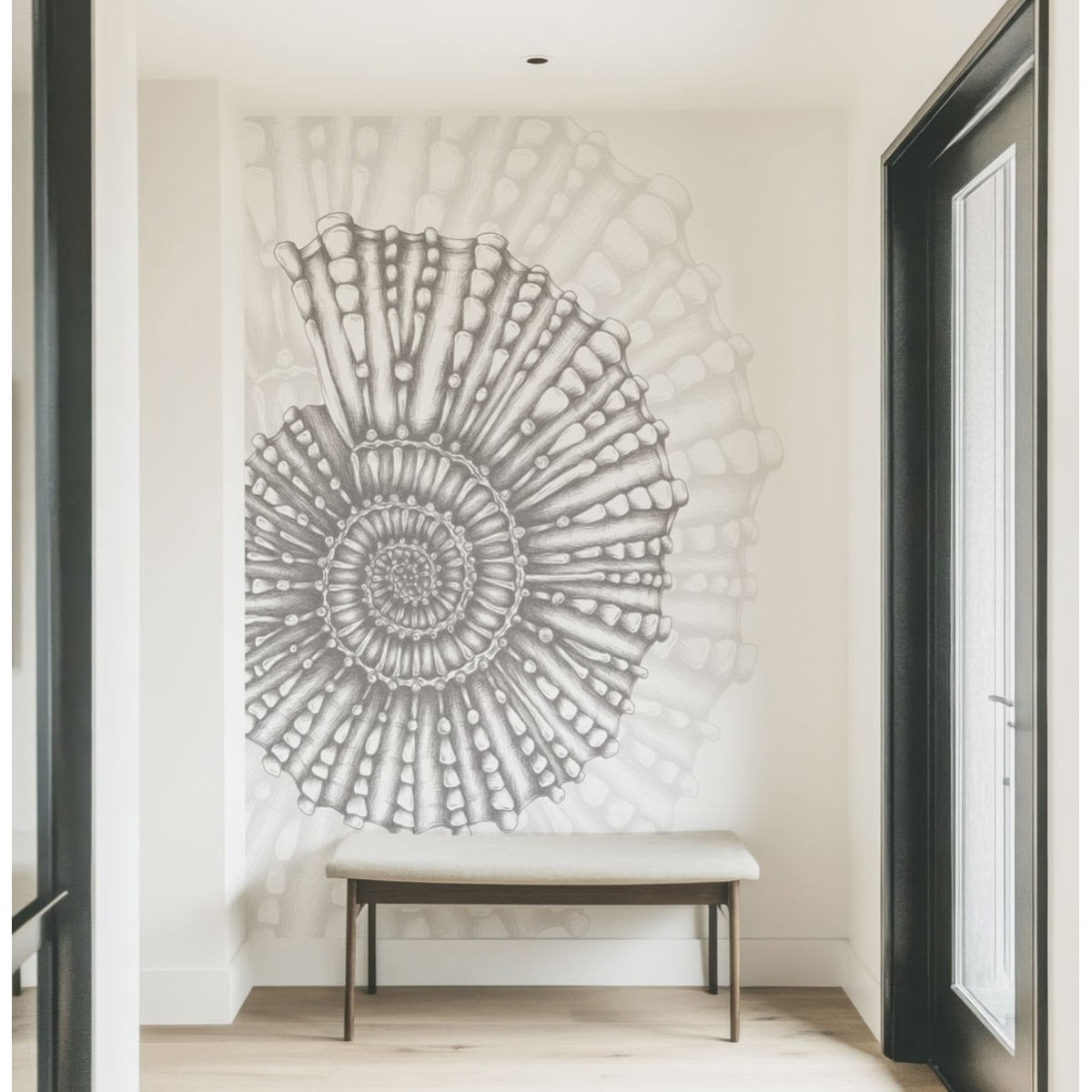 Papier peint panoramique Coquillage - Collection Luluaucrayon - Acte-Deco