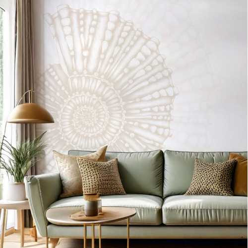 Papier peint panoramique Coquillage - Collection Luluaucrayon - Acte-Deco