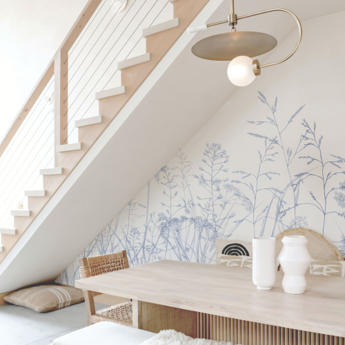 Papier peint panoramique Dans les champs - Collection Lulu au crayon - Acte-Deco