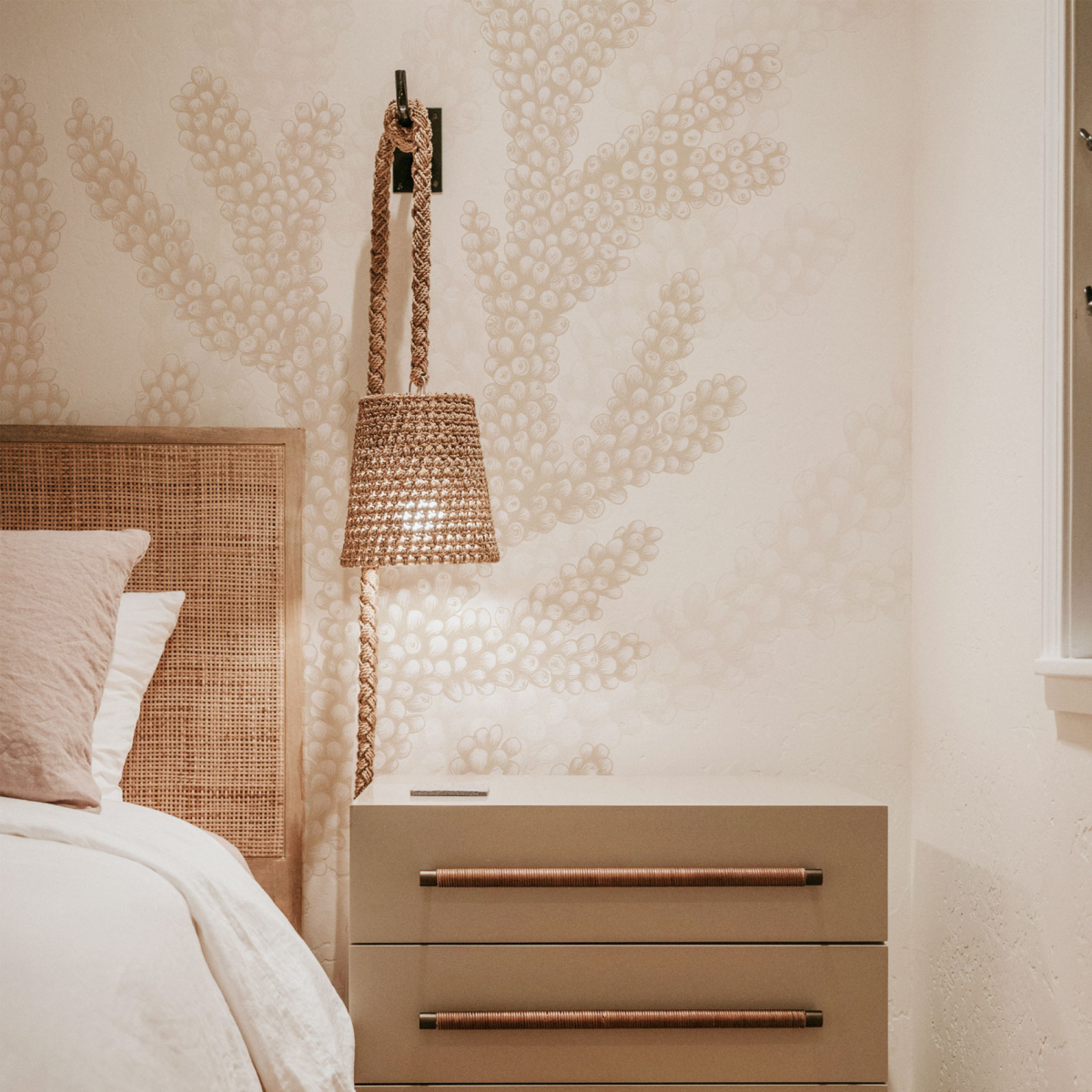 Panoramic wallpaper coral - Lulu au crayon collection Acte-Deco