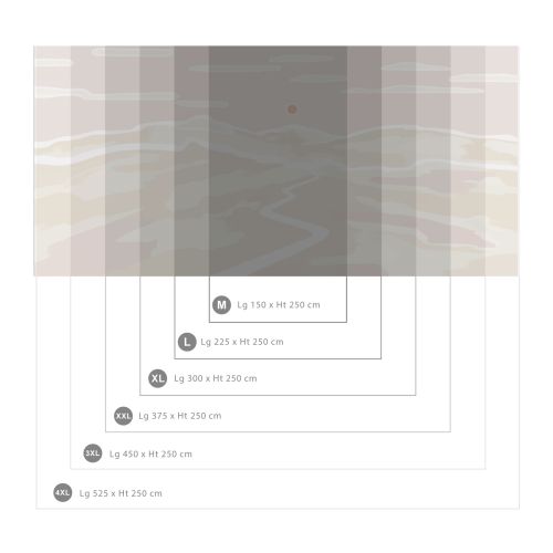 Panoramic Wallpaper Sunset - Collection Blanche Daramir - Acte-Deco