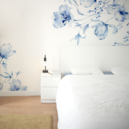 Papel pintado panorámico estilo Azulejos - Colección Jessica Le Divenah - Acte-Deco