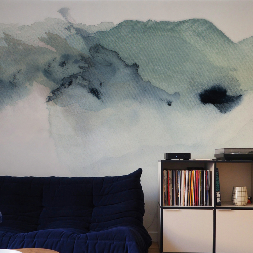 Carta da parati panoramica Marine Nebula - Collezione Noëmie Krey - Acte-Deco