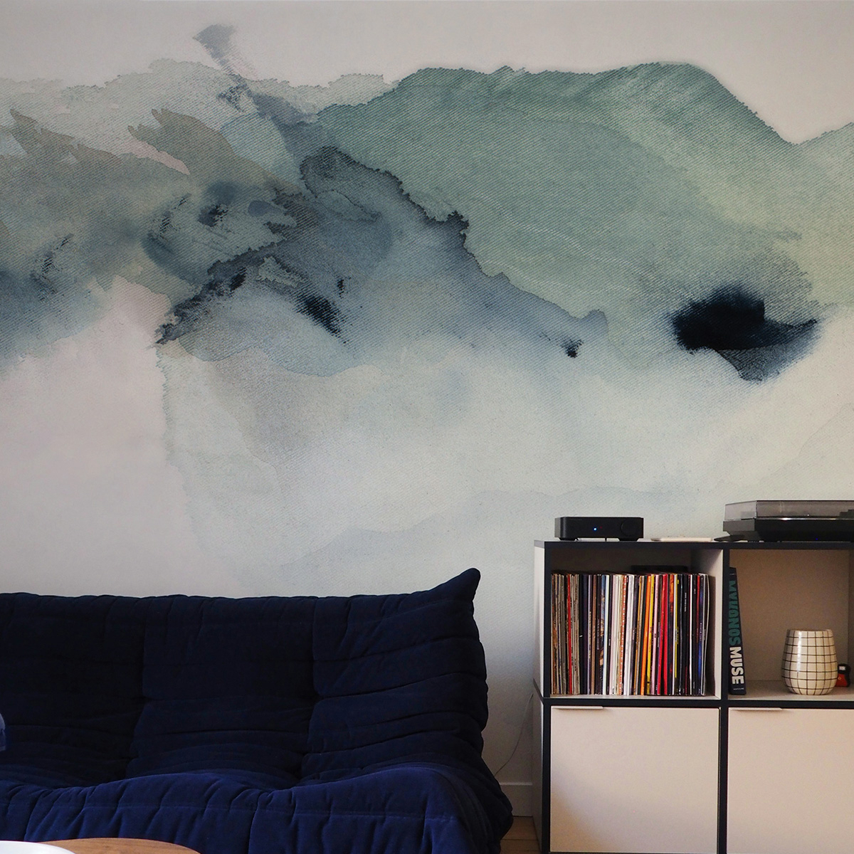 Papier peint panoramique Nébuleuse marine - Collection Noëmie Krey - Acte-Deco