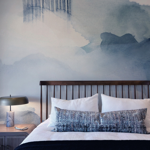 Panoramic wallpaper watercolour sky - Collection Noëmie Krey - Acte-Deco