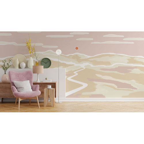Papier peint panoramique Soleil couchant - Collection Blanche Daramir - Acte-Deco