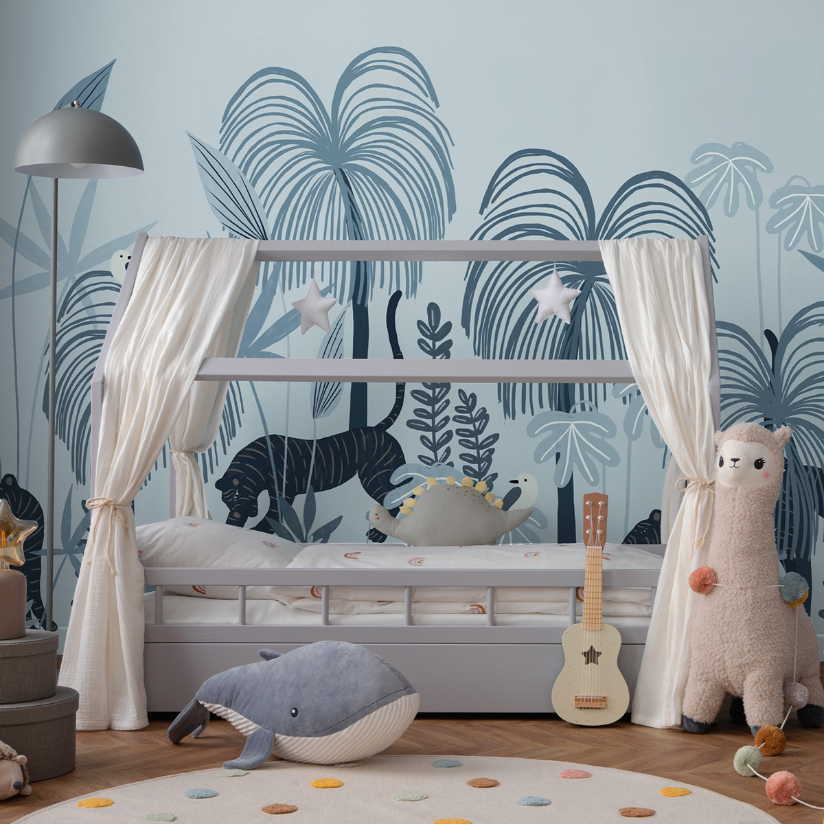 Papel pintado panorámico Sauvages clair - Colección Zoé Jiquel Acte-Deco