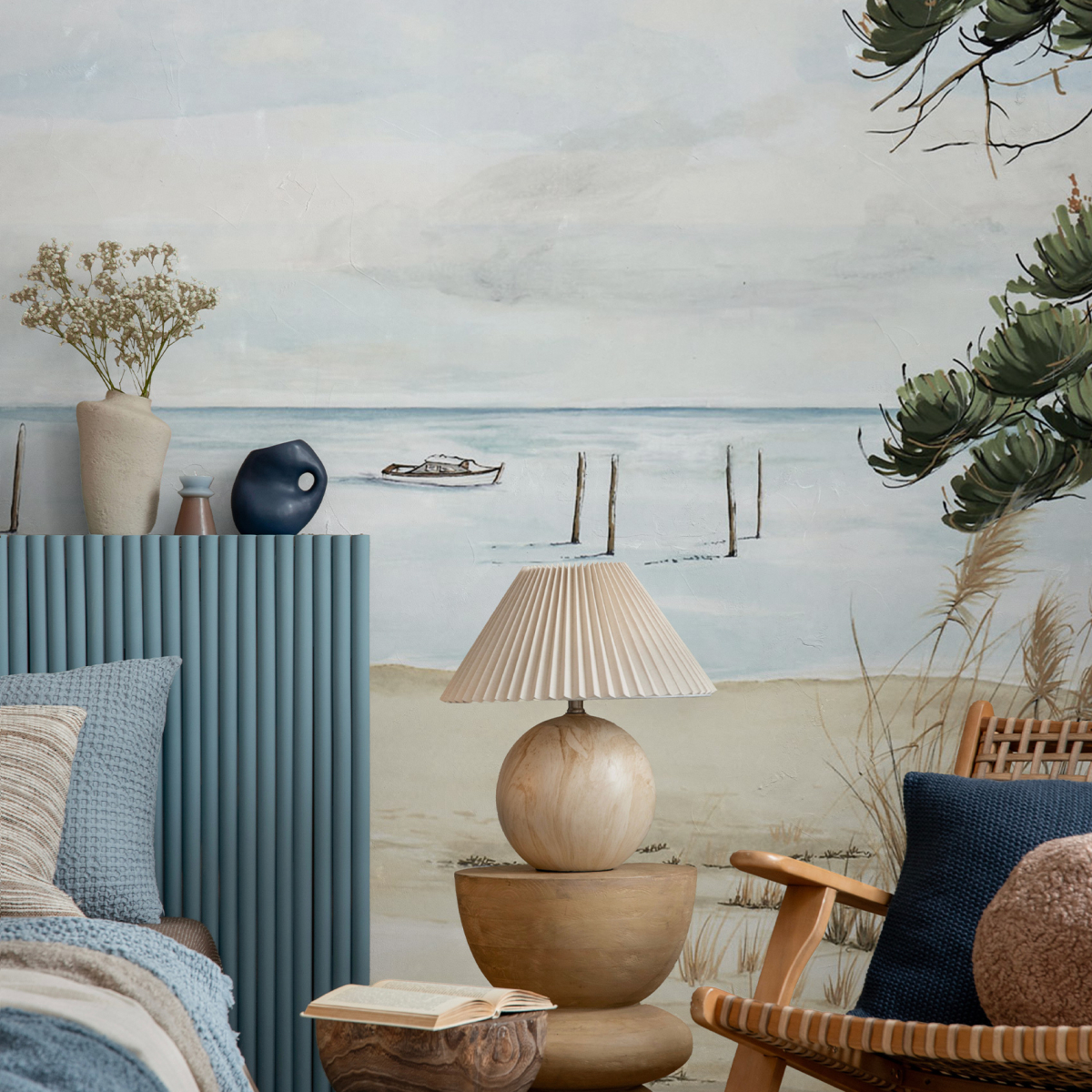 Panoramic wallpaper The oyster shack - Collection Casa Luci - Acte-Deco