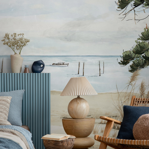 Panoramic wallpaper The oyster shack - Collection Casa Luci - Acte-Deco