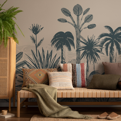 Panoramic wallpaper Tropical forest | Acte-Deco
