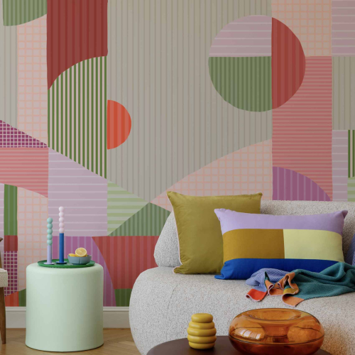 Papier peint panoramique Harmonies linéaires - Collection Axelle Design - Acte-Deco