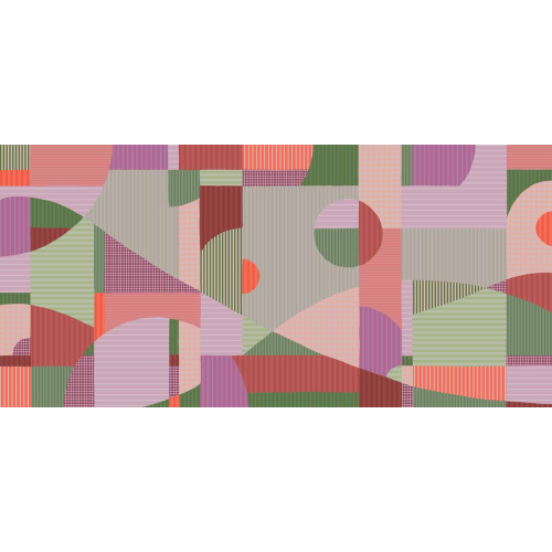 Papier peint panoramique Harmonies linéaires - Collection Axelle Design - Acte-Deco