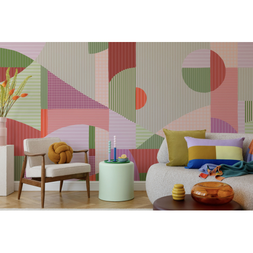 Papier peint panoramique Harmonies linéaires - Collection Axelle Design - Acte-Deco