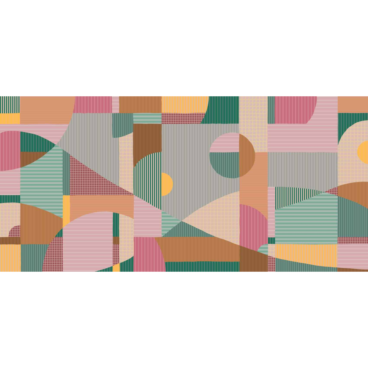 Papier peint panoramique Harmonies linéaires - Collection Axelle Design - Acte-Deco