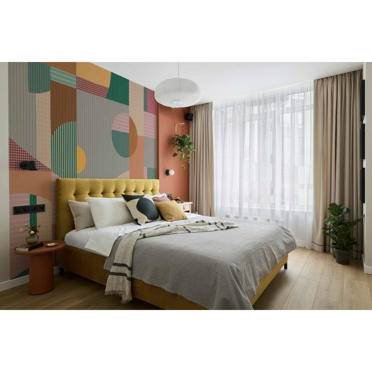 Papier peint panoramique Harmonies linéaires - Collection Axelle Design - Acte-Deco