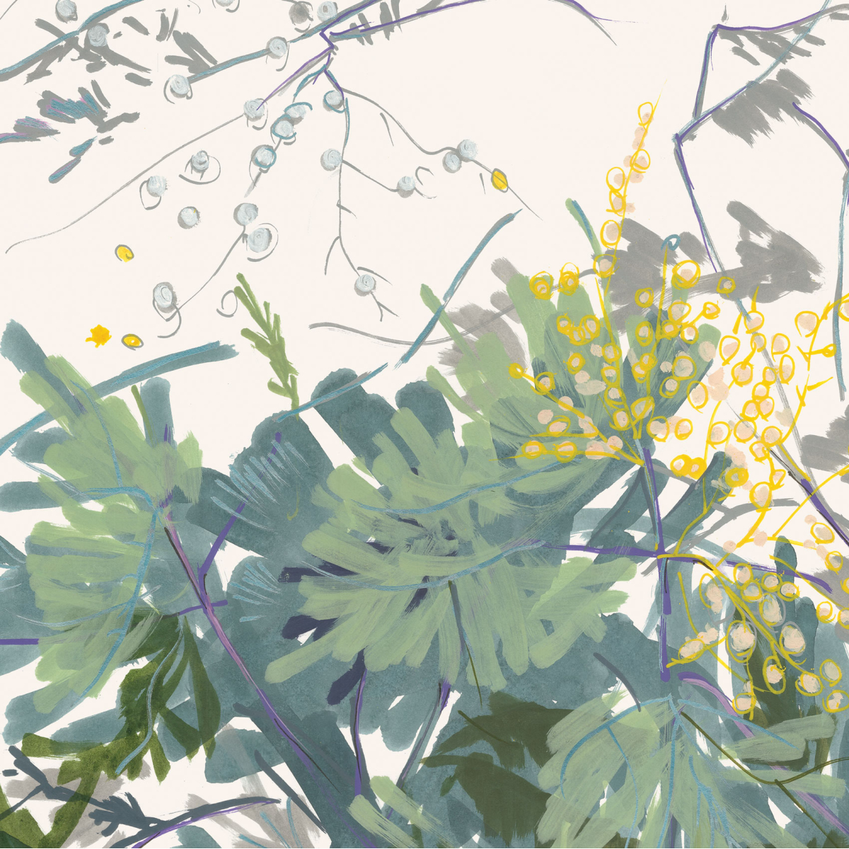 Panoramic wallpaper A travers les branches - Collection Casa Luci - Acte-Deco