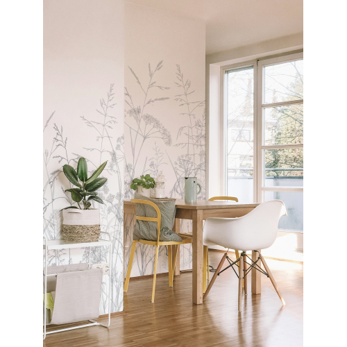 Papier peint panoramique Dans les champs - Collection Lulu au crayon - Acte-Deco