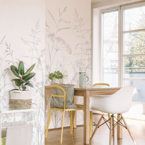 Papel pintado panorámico Dans les champs - Colección Lulu au crayon Acte-Deco