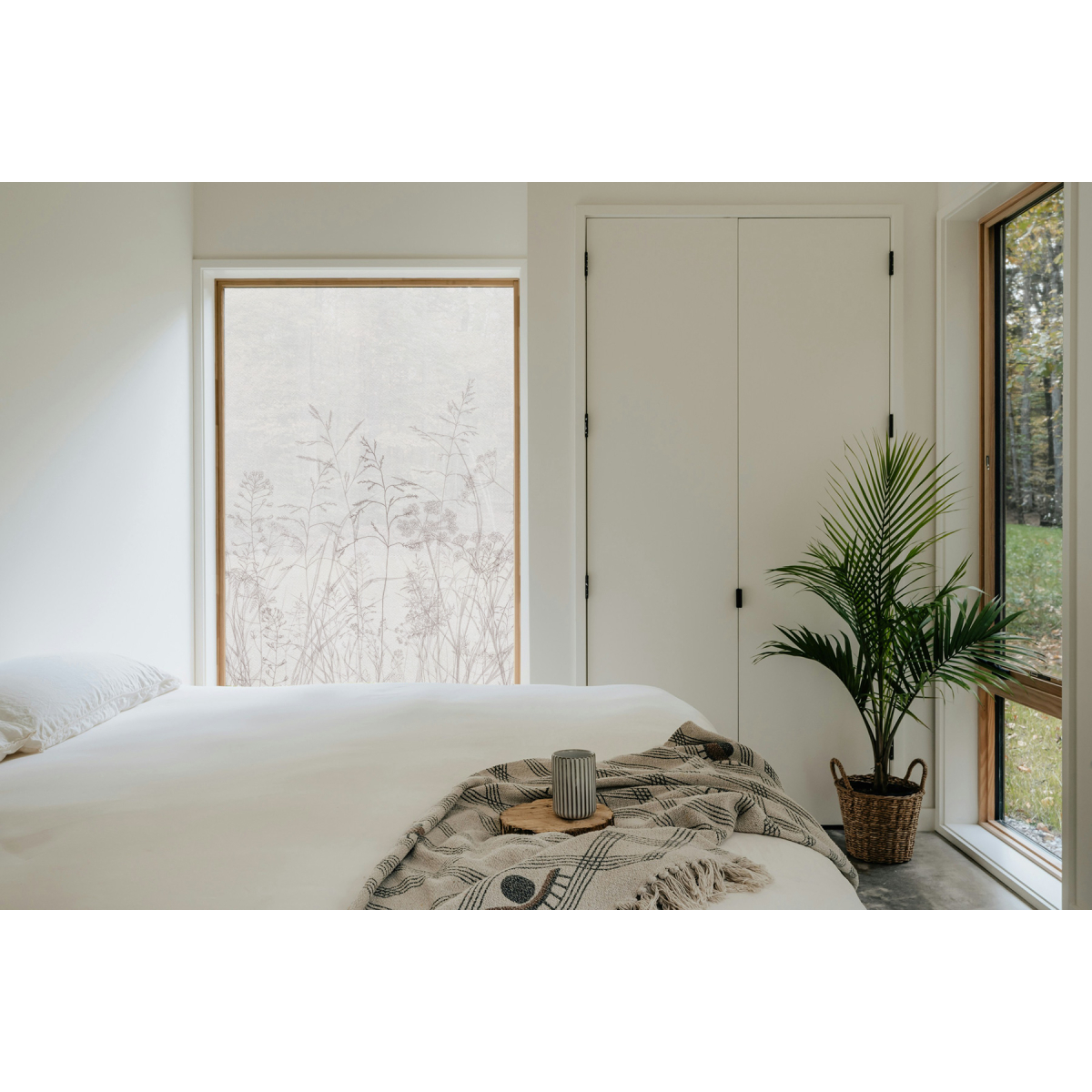 Vitrophanie Dans les champs - Textile Squid pour vitrage | Acte-Deco
