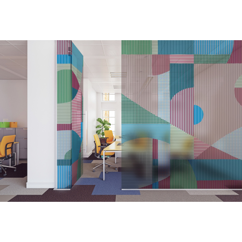 Decorative window film Harmonies linéaires - Decorative window film