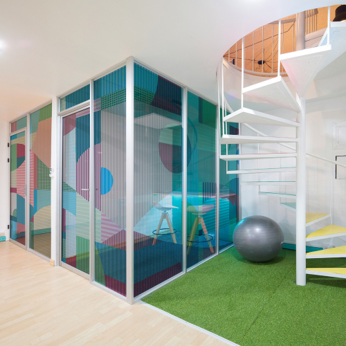 Decorative window film Harmonies linéaires - Decorative window film
