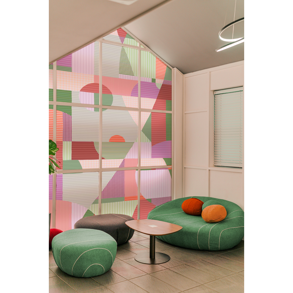 Decorative window film Harmonies linéaires - Decorative window film