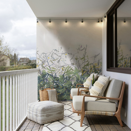 Décor extérieur A travers les branches - résistant aux UV