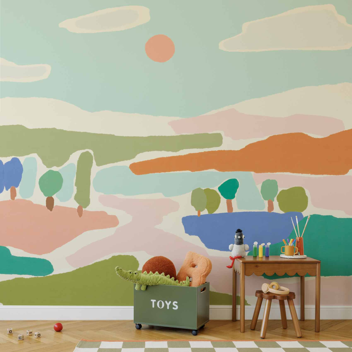 Panorama-Vliestapete Sommer in Farbe - Weiße Sammlung Daramir - - Acte-Deco