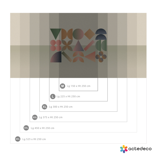 Panorama-Tapete Prisma - Sammlung Paprika Replika - - Acte-Deco