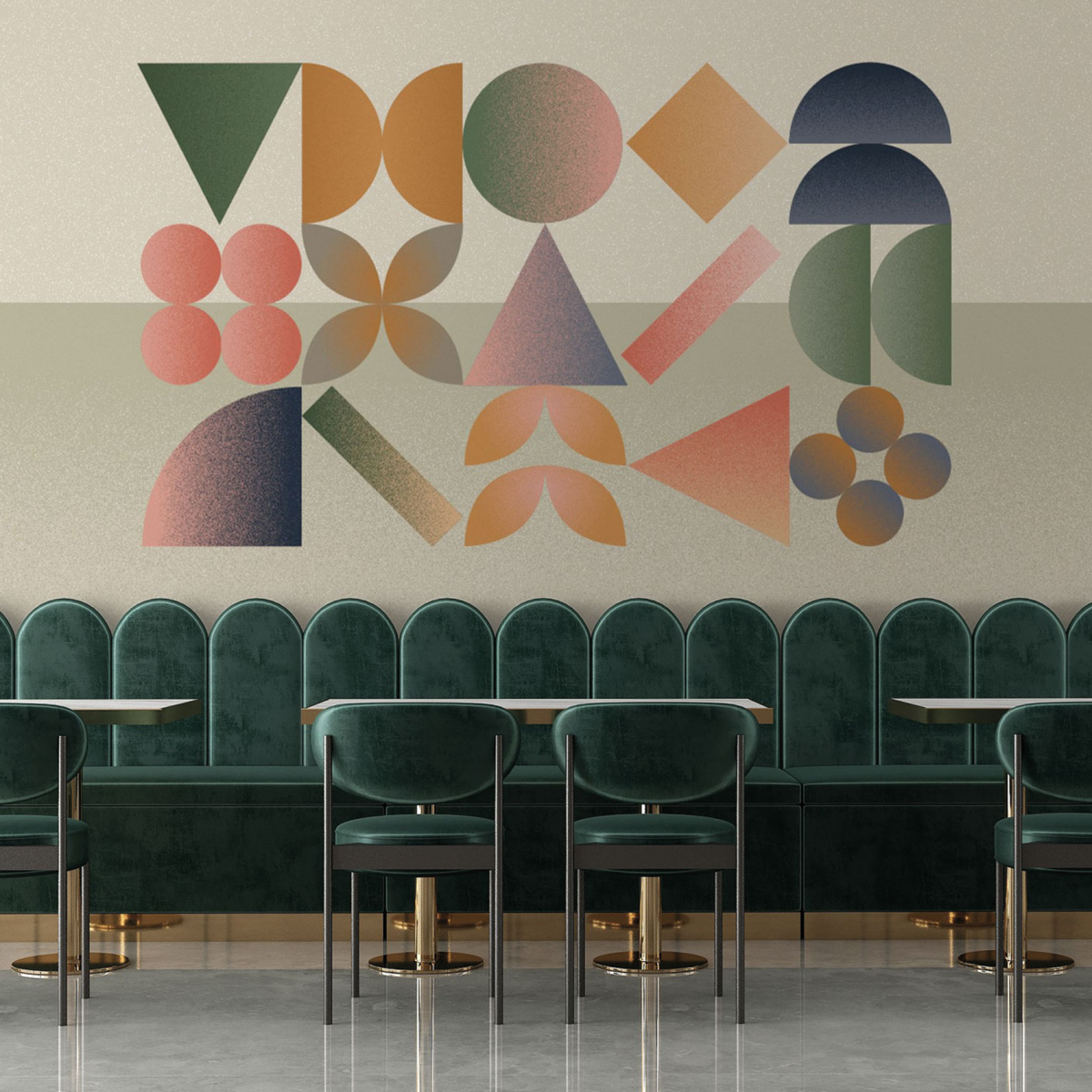 Panorama-Tapete Prisma - Sammlung Paprika Replika - - Acte-Deco