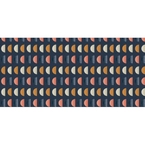Grafische Halbmond Panorama-Vliestapete - Kollektion Paprika Replika - Acte-Deco