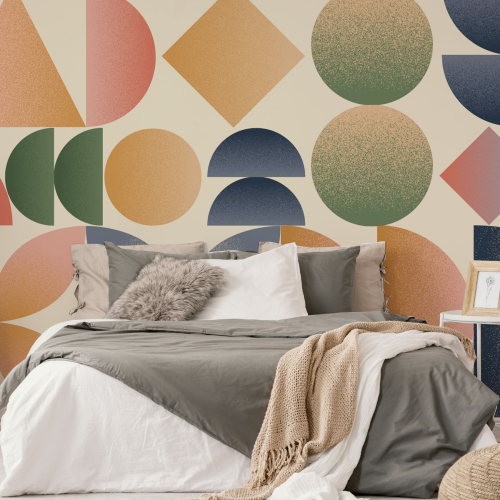 Panorama-Tapete mit geometrischen Mustern - Kollektion Paprika Replika - Acte-Deco