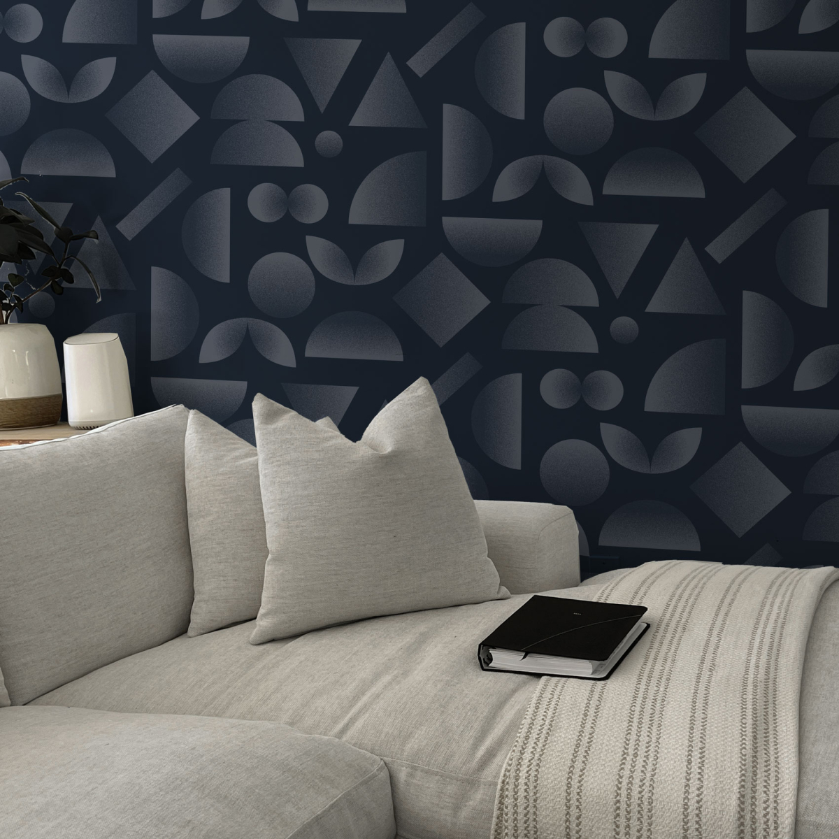 Panoramic Kaleido wallpaper - Paprika Replika collection - Acte-Deco