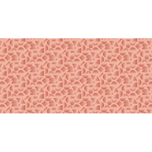 Panoramic Kaleido wallpaper - Paprika Replika collection - Acte-Deco