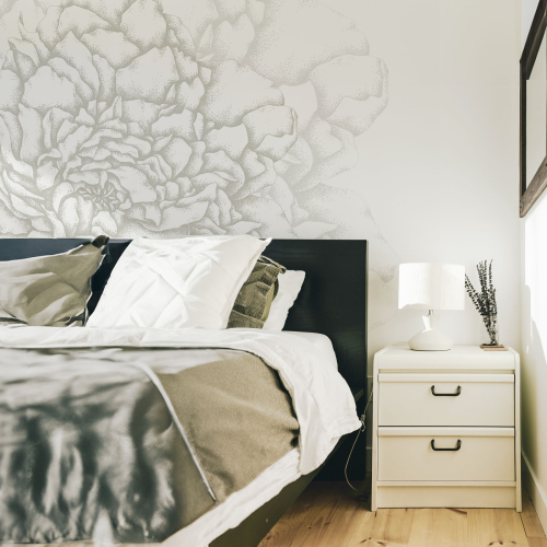 Papel pintado panorámico Pétalos ilustres - Colección Luluaucrayon Acte-Deco