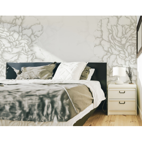 Papel pintado panorámico Pétalos ilustres - Colección Luluaucrayon Acte-Deco