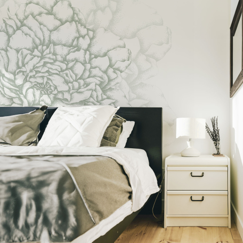 Papel pintado panorámico Pétalos ilustres - Colección Luluaucrayon Acte-Deco